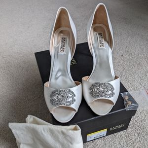 Badgley Mischka Satin D'orsay Pumps